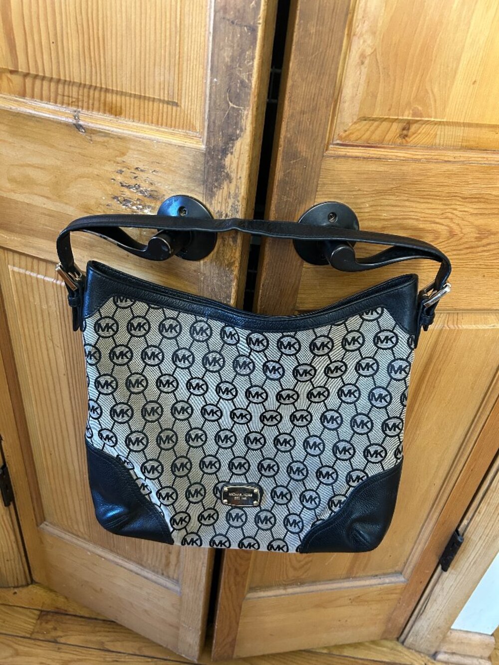 Michael Kors Brown Monogram Shoulder Handbag